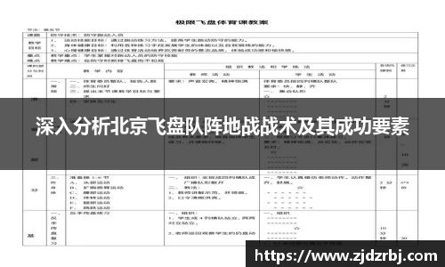 深入分析北京飞盘队阵地战战术及其成功要素
